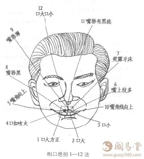 嘴巴看相图解1