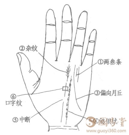 手相成功线分叉