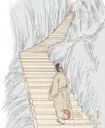 升卦第五爻，爻辞：六五：贞吉，升阶。