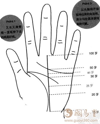 男人命运线看你何时成功，命运线的含义